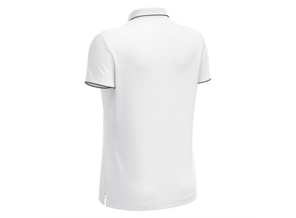 Melody polo WHT/GRY 3XS Poloskjorte - Dame 