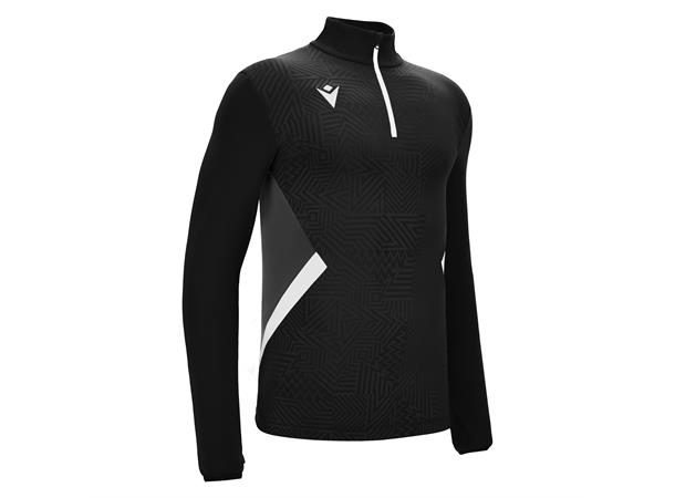 Fraser 1/4 Zip Top BLK/WHT S Teknisk treningsgenser - Unisex 
